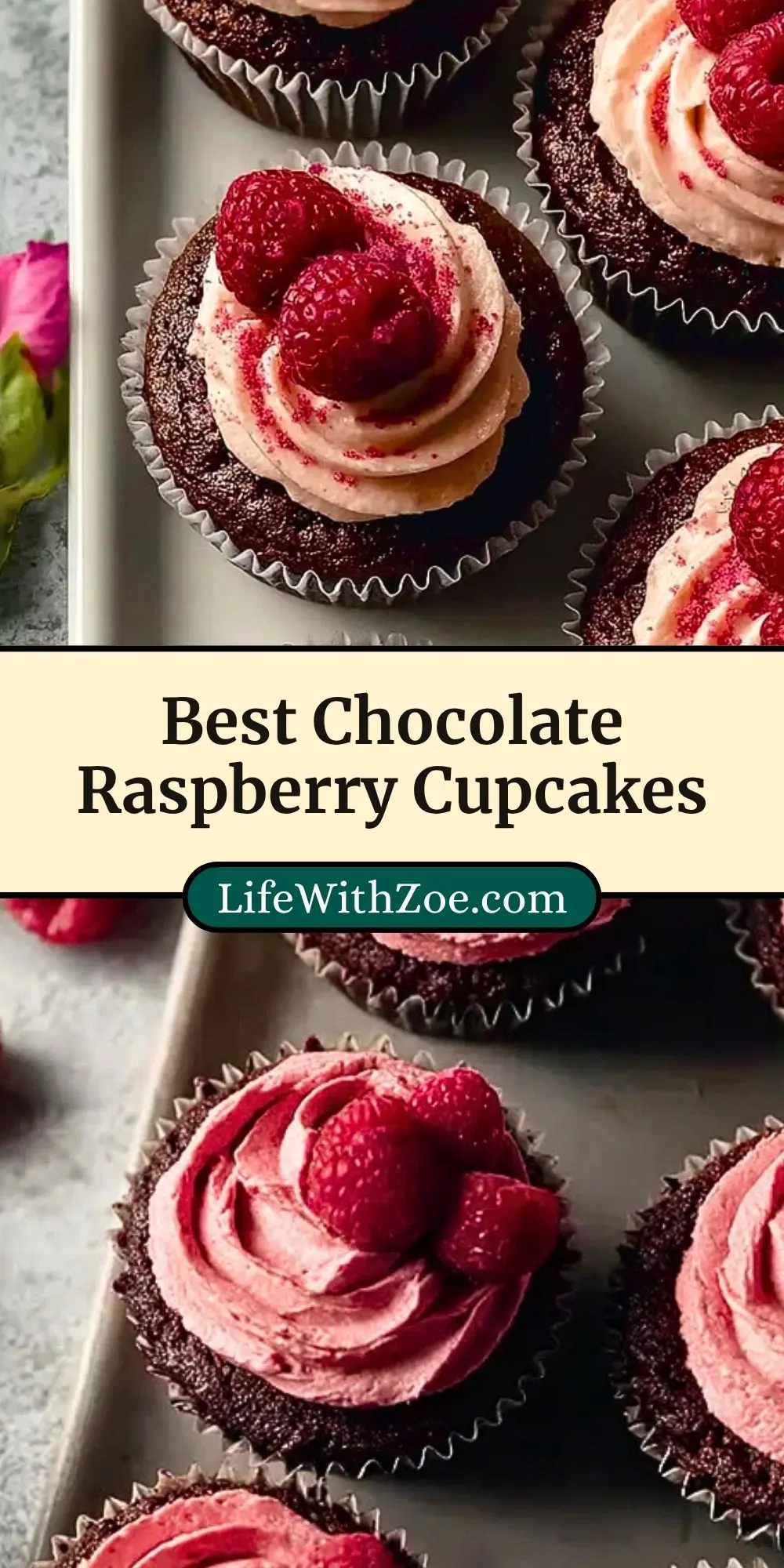 Best Chocolate Raspberry Cupcakes (3)
