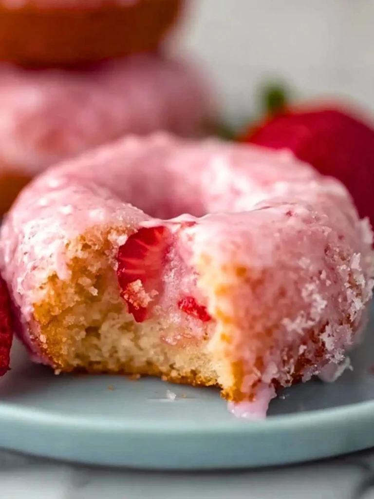 Best Valentine's Day Strawberry Donuts (1)