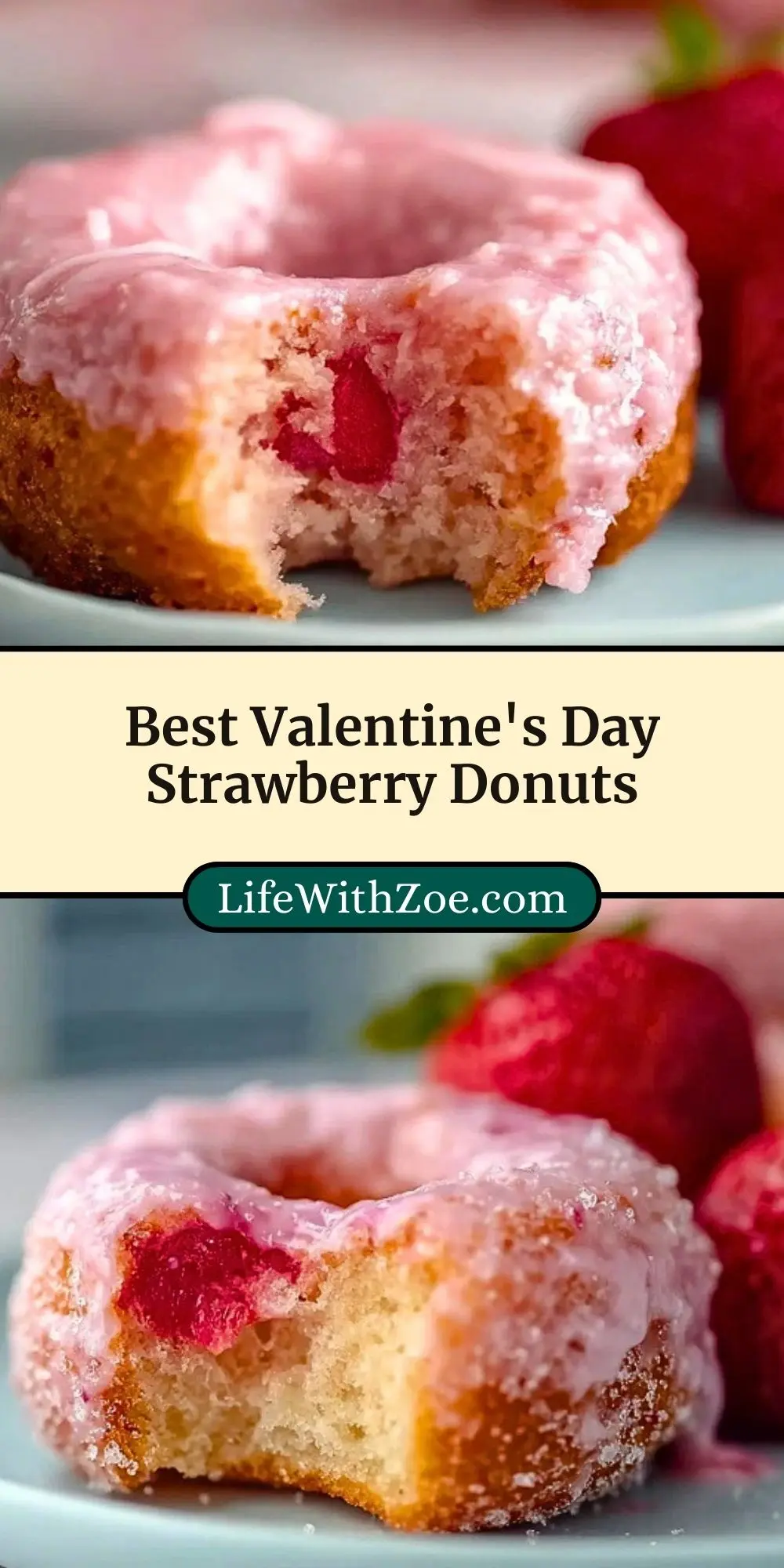 Best Valentine's Day Strawberry Donuts (3)