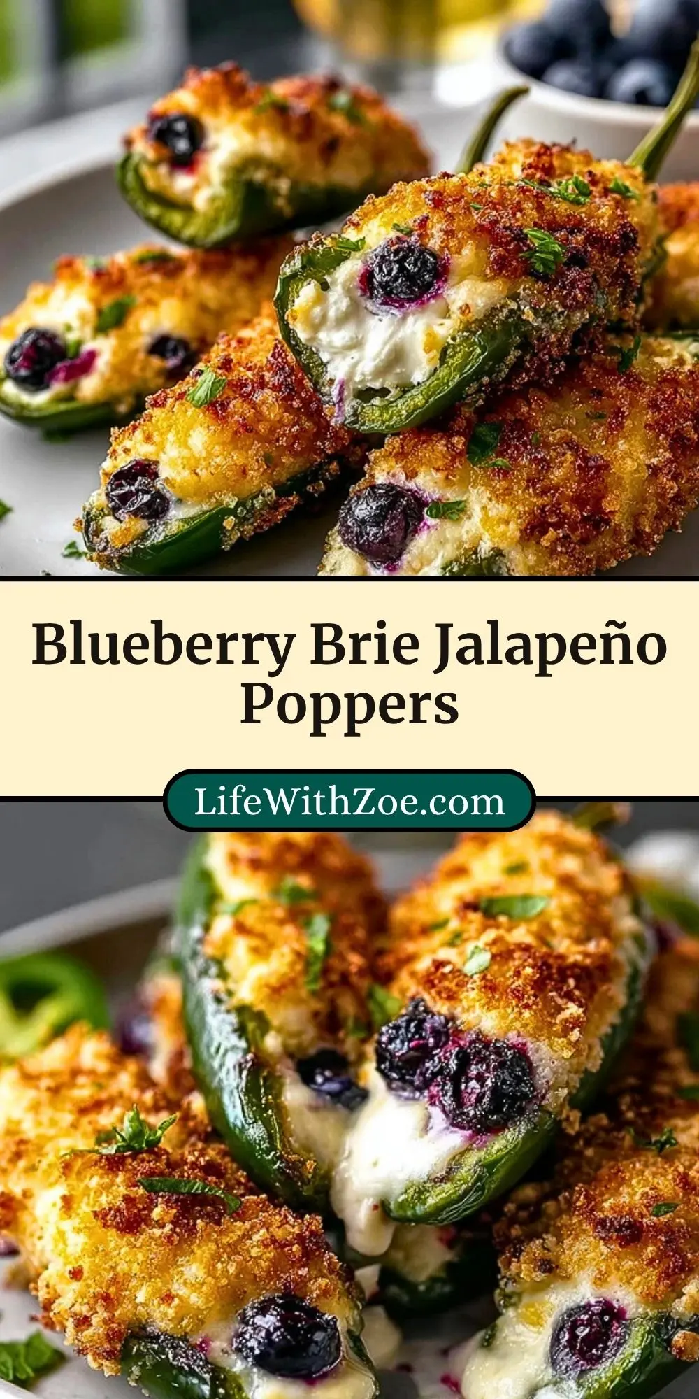 Blueberry Brie Jalapeño Poppers (3)