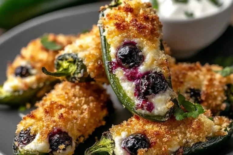 Blueberry Brie Jalapeño Poppers