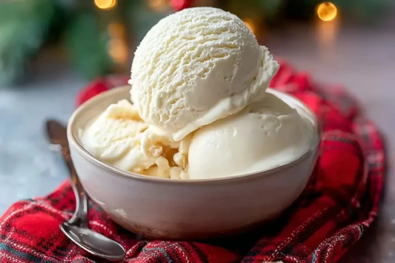 Boozy Eggnog Ice Cream