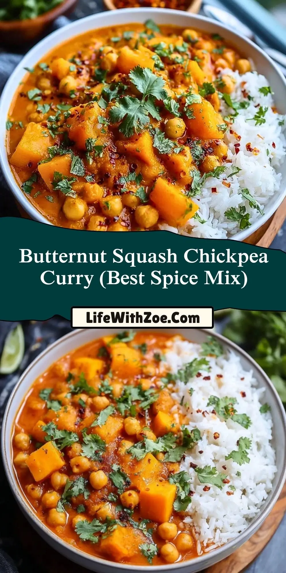 Butternut Squash Chickpea Curry (Best Spice Mix) (2)