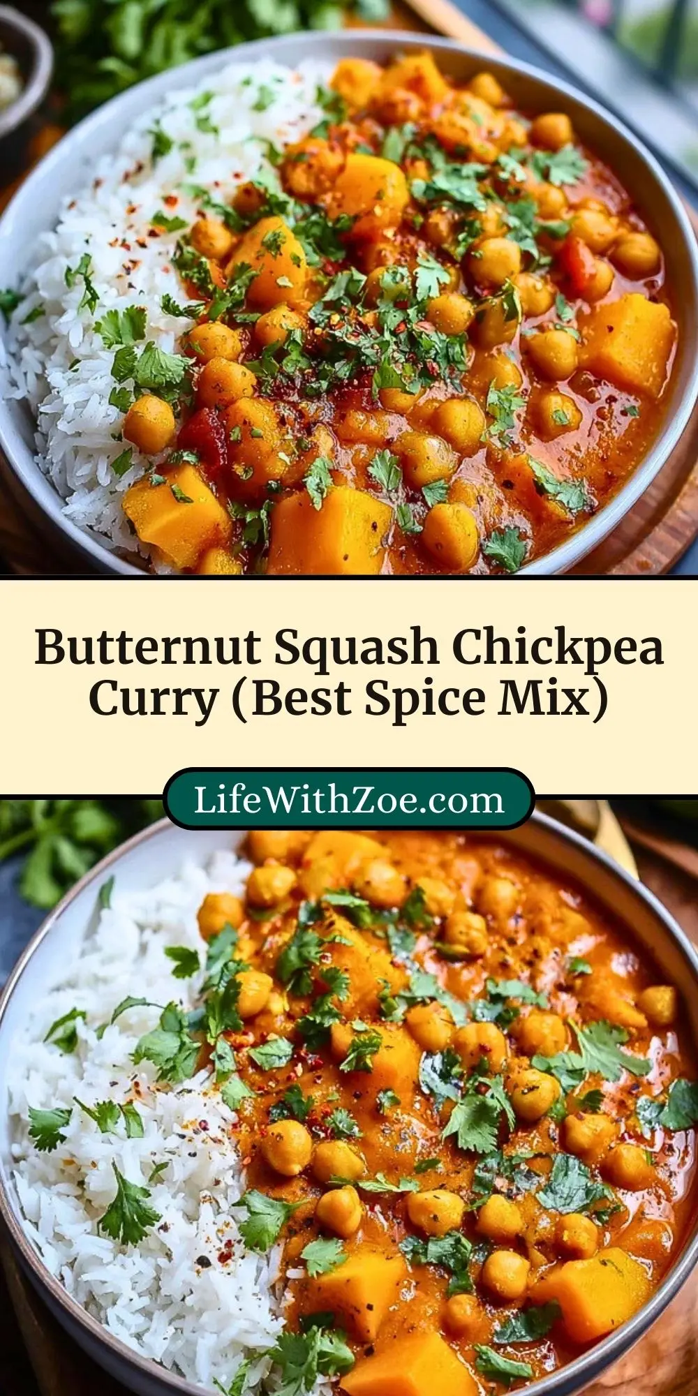 Butternut Squash Chickpea Curry (Best Spice Mix) (3)