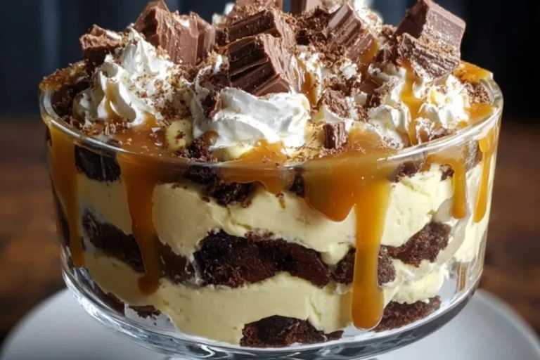 Caramel Cheesecake Brownie Trifle Delight