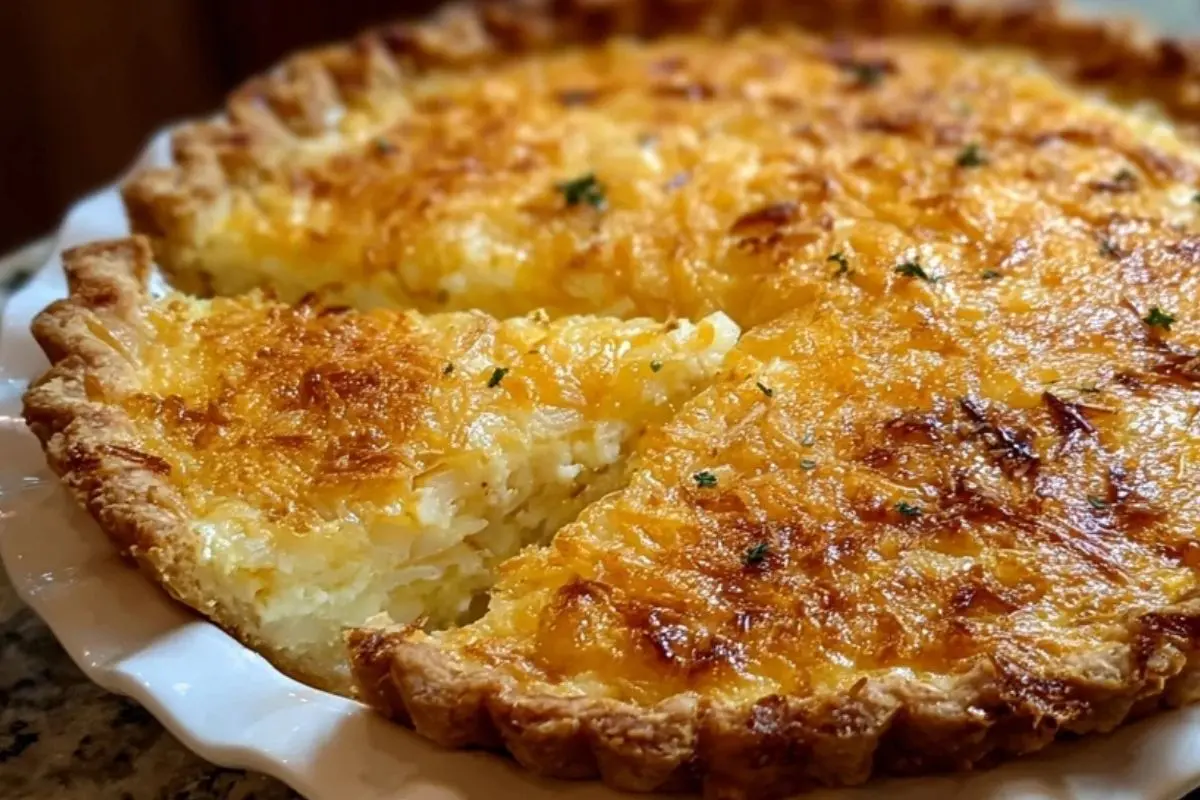Cheddar Vidalia Onion Pie