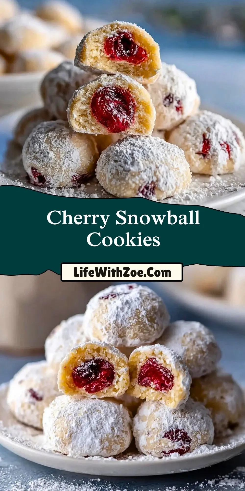 Cherry Snowball Cookies (2)