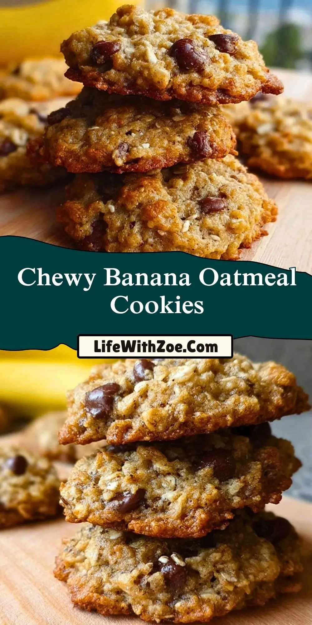 Chewy Banana Oatmeal Cookies (2)
