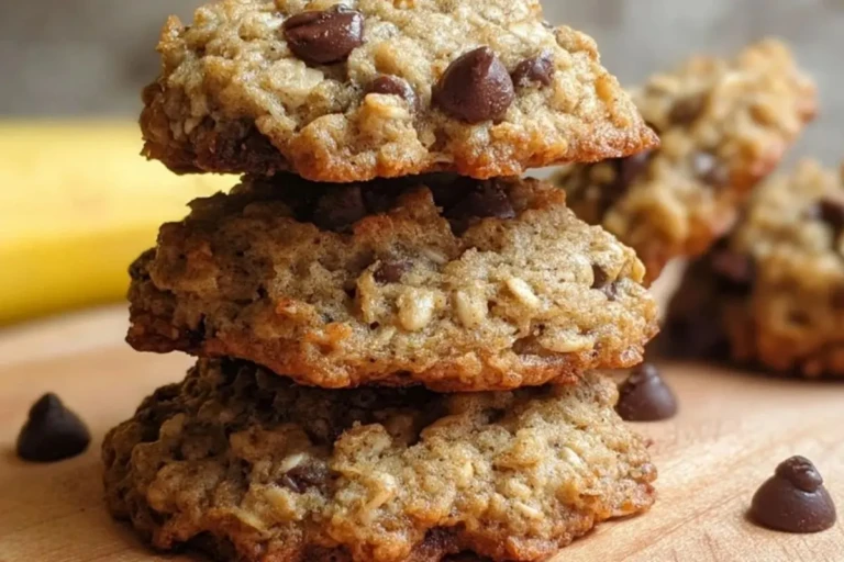 Chewy Banana Oatmeal Cookies