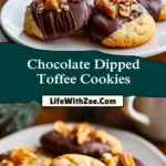 Chocolate Dipped Toffee Cookies (2)