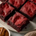 Chocolate Red Velvet Nutella Brownies