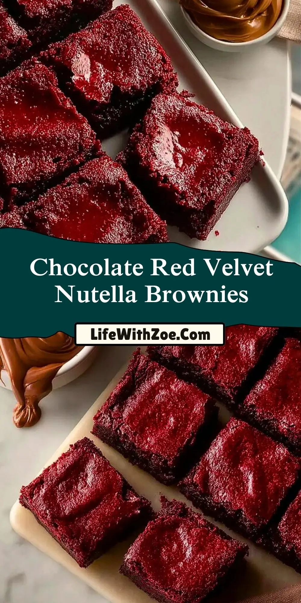 Chocolate Red Velvet Nutella Brownies (2)