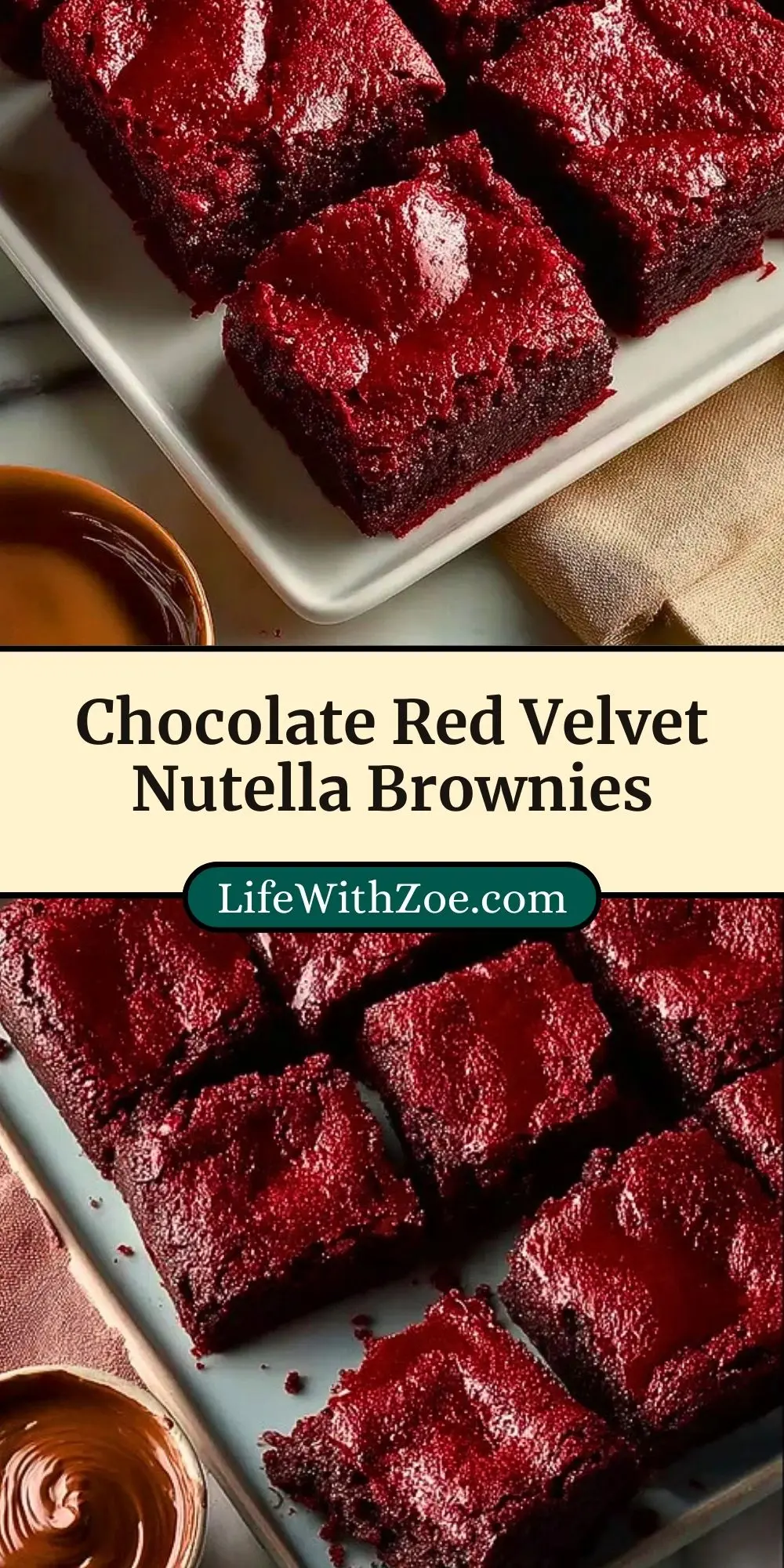 Chocolate Red Velvet Nutella Brownies (3)