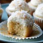 Coconut Snowball Cupcakes