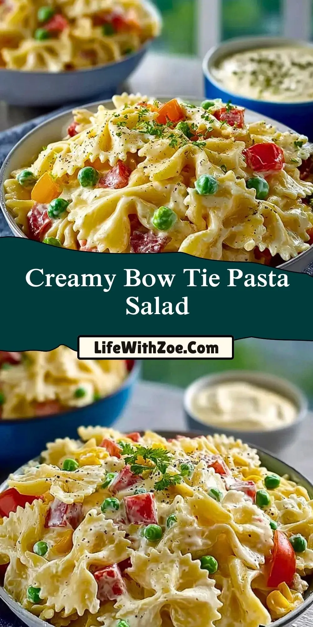 Creamy Bow Tie Pasta Salad (2)