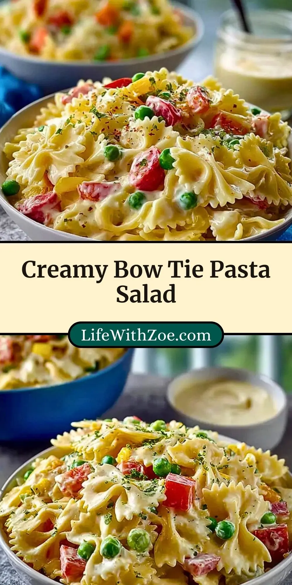 Creamy Bow Tie Pasta Salad (3)