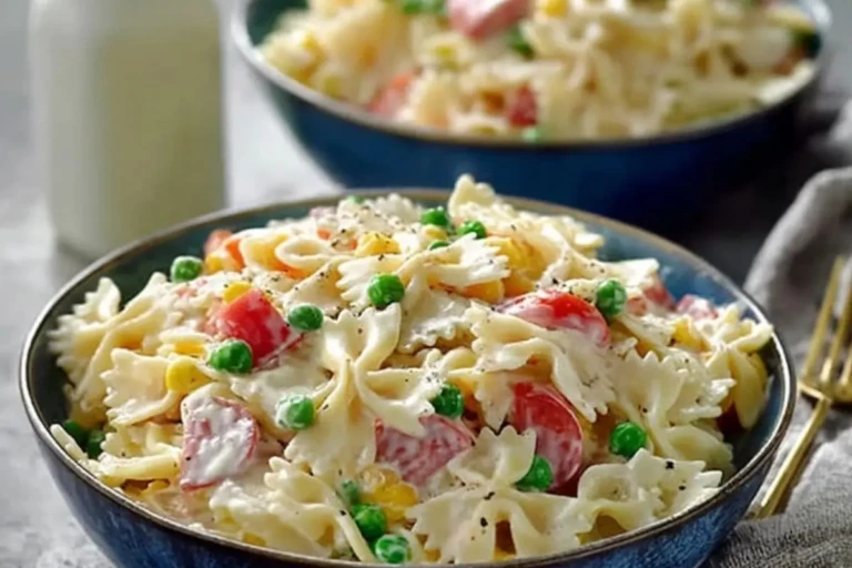 Creamy Bow Tie Pasta Salad