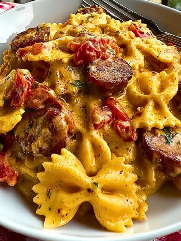 Creamy Cajun Sausage Pasta Dinner (1)