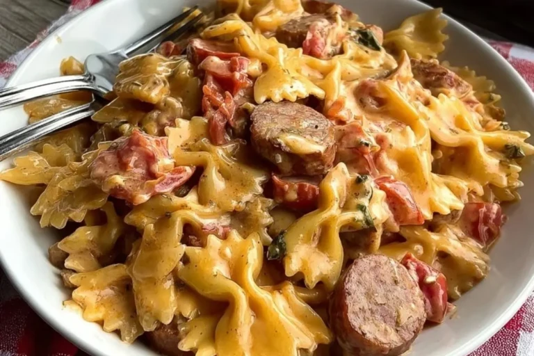 Creamy Cajun Sausage Pasta Dinner