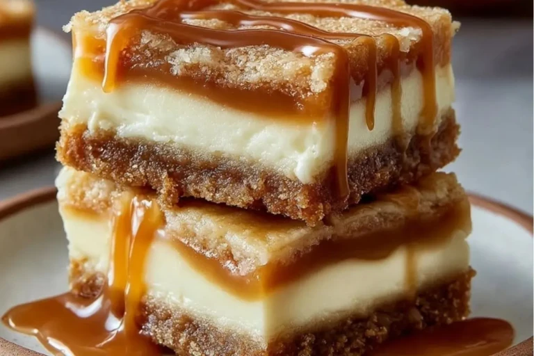 Creamy Caramel Cheesecake Bars