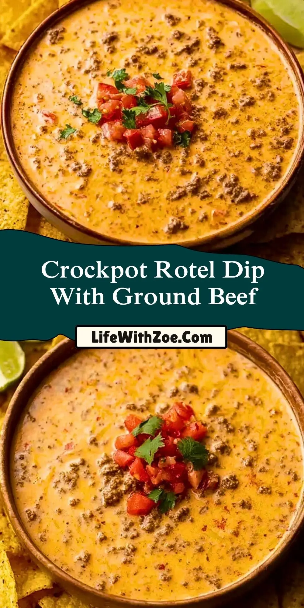 Crockpot Rotel Dip With Ground Beef (2)