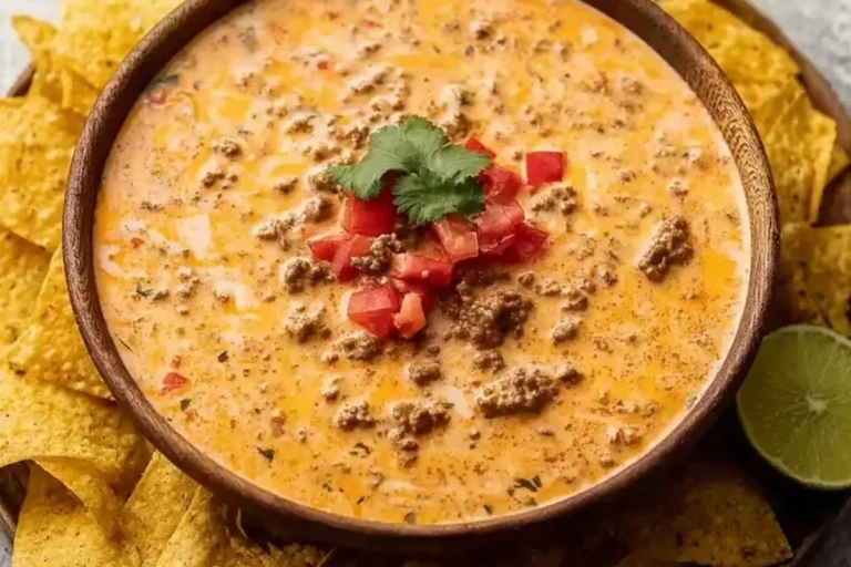Crockpot Rotel Dip With Ground Beef