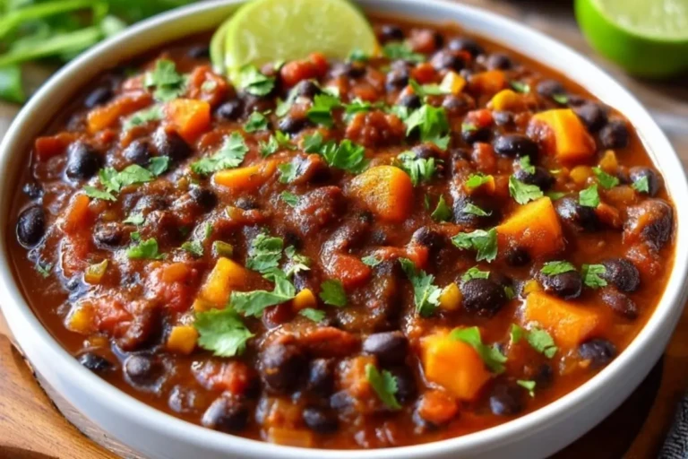 Easy Black Bean Chili – Healthy, Low Fat, and Ready in 30 Minutes
