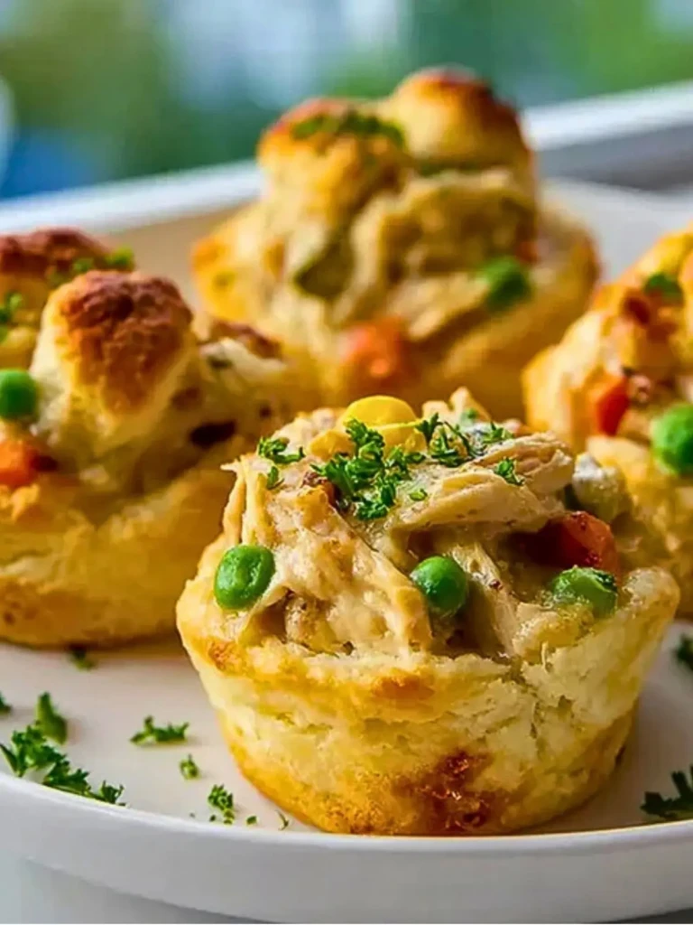 Easy Chicken Pot Pie Bites with Biscuits (1)