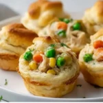 Easy Chicken Pot Pie Bites with Biscuits