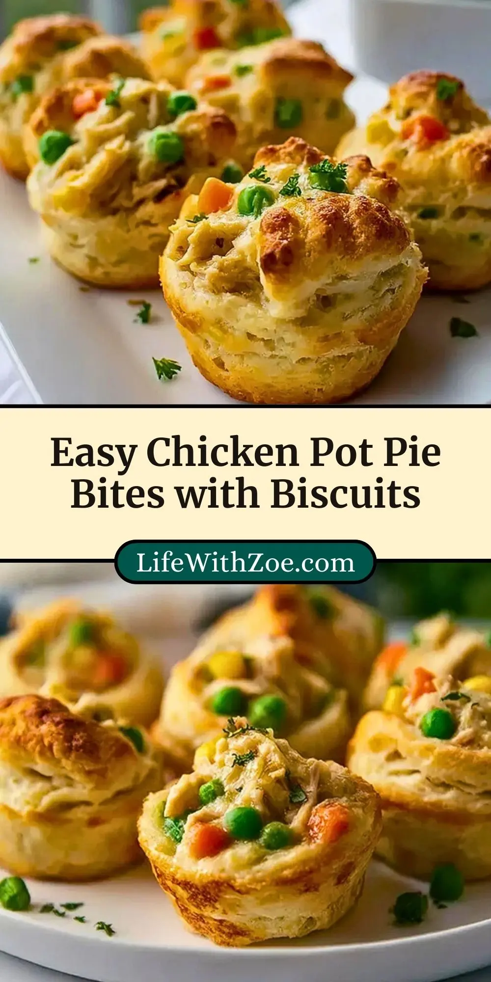 Easy Chicken Pot Pie Bites with Biscuits (3)