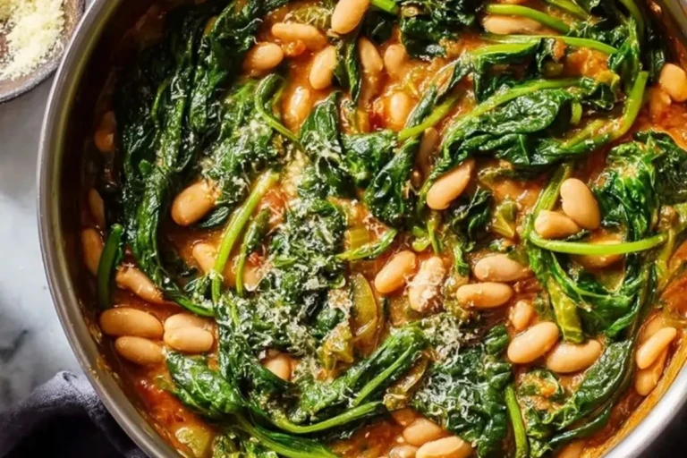 Easy Mediterranean White Beans and Greens