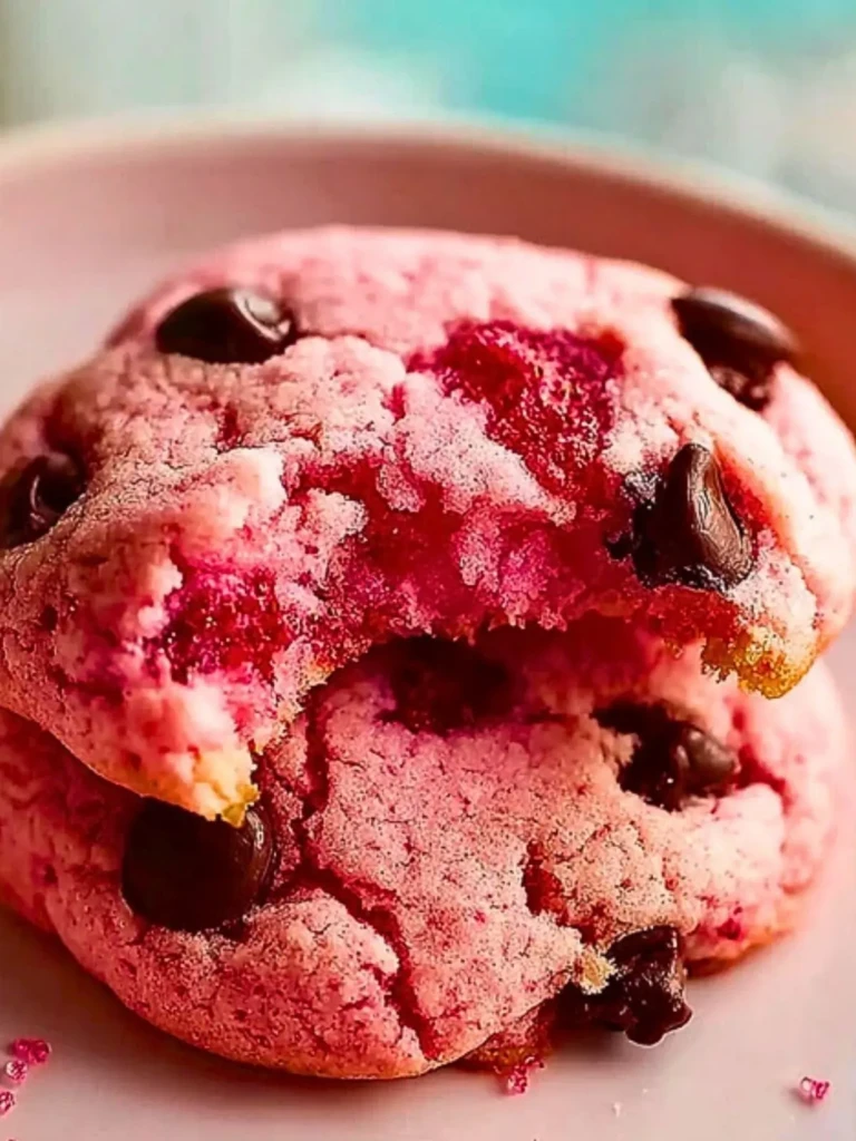 Easy Valentine Strawberry Cookies (1)