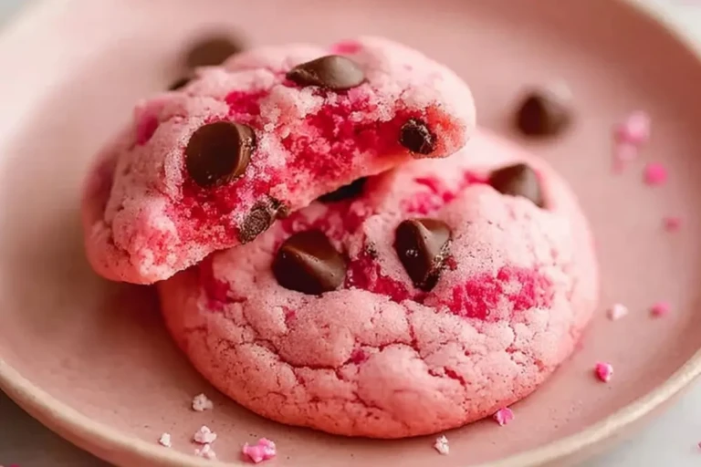 Easy Valentine Strawberry Cookies