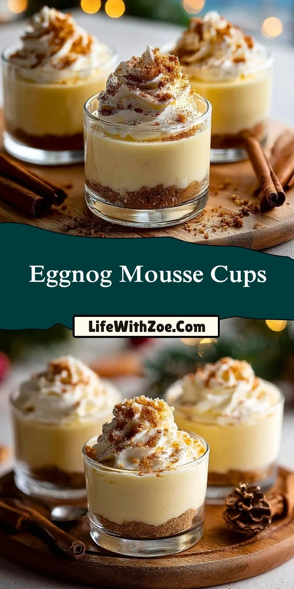 Eggnog Mousse Cups (2)
