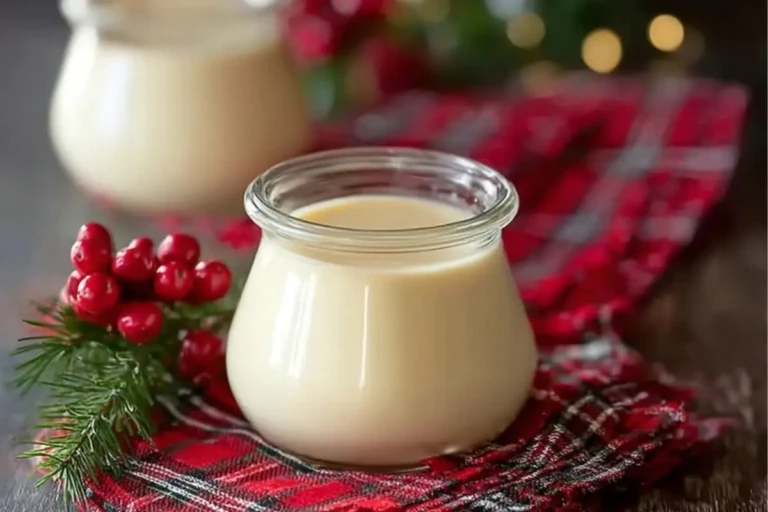 Festive Eggnog Panna Cotta