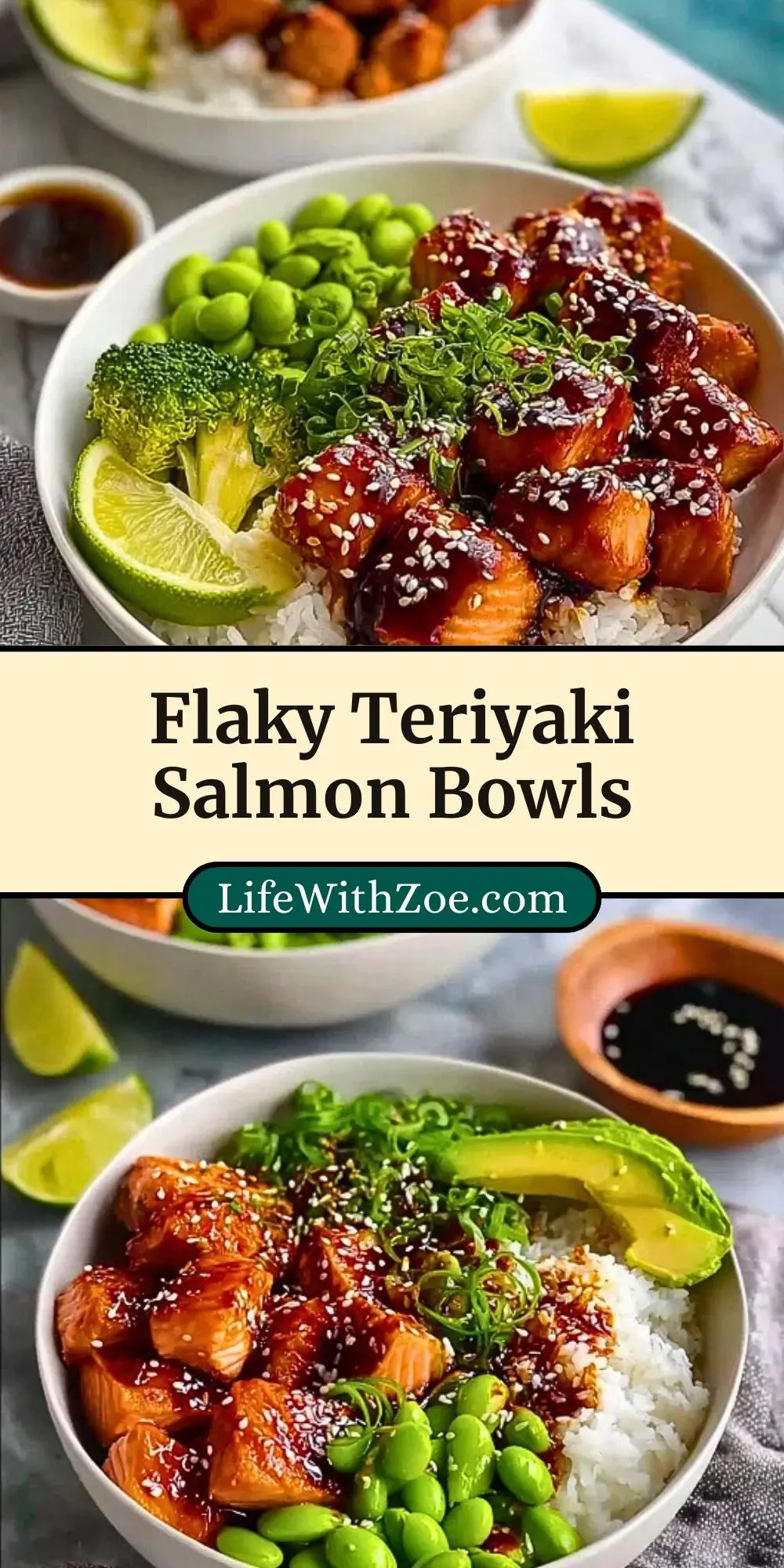 Flaky Teriyaki Salmon Bowls (3)