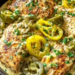 Flavorful Creamy Pepperoncini Chicken Skillet