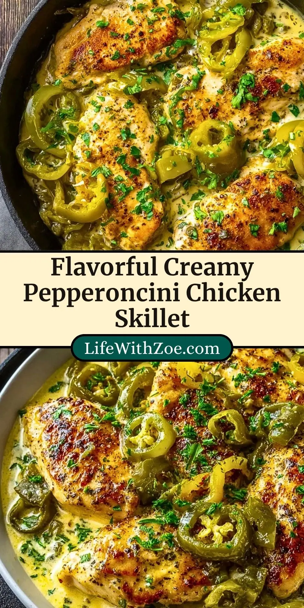 Flavorful Creamy Pepperoncini Chicken Skillet (3)