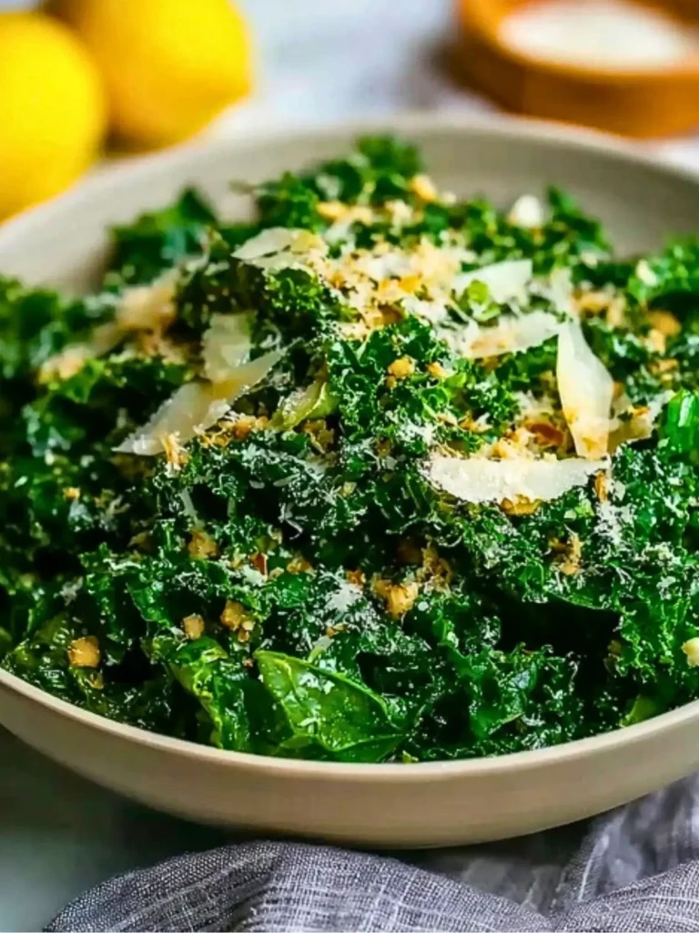 Garlic Lemon Parmesan Kale Salad (1)