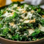 Garlic Lemon Parmesan Kale Salad