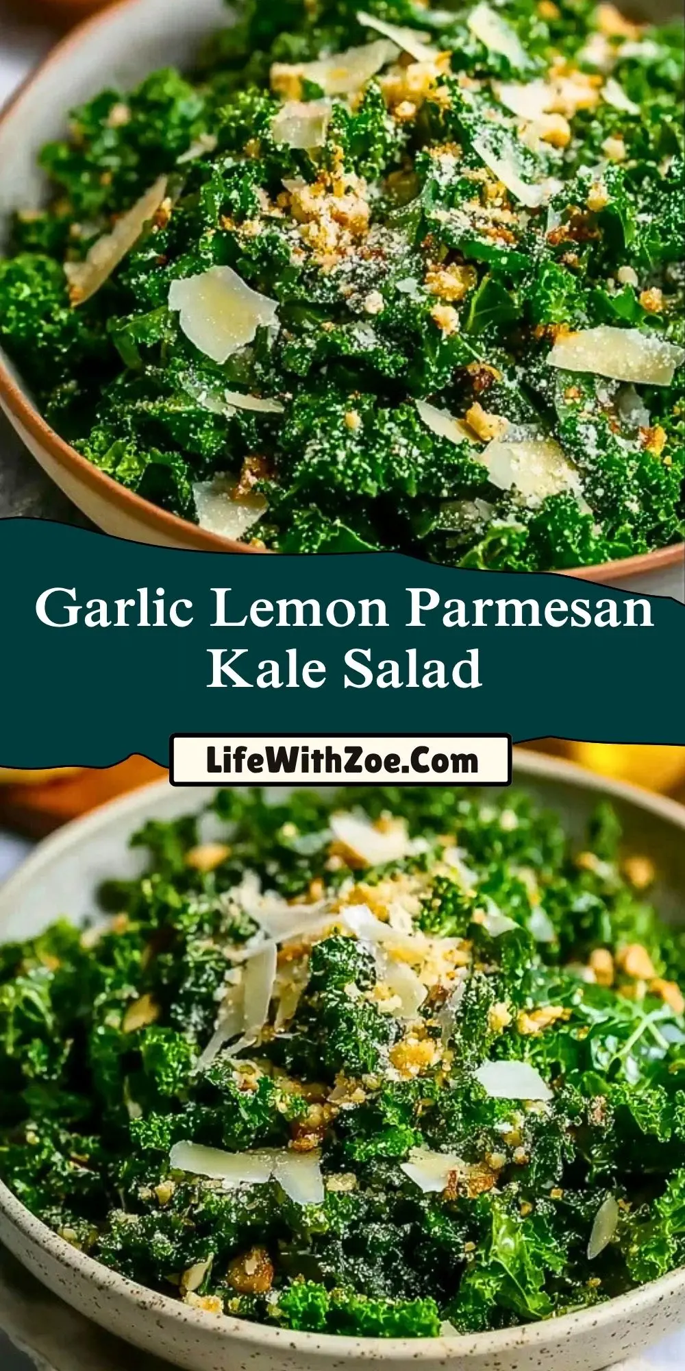 Garlic Lemon Parmesan Kale Salad (2)