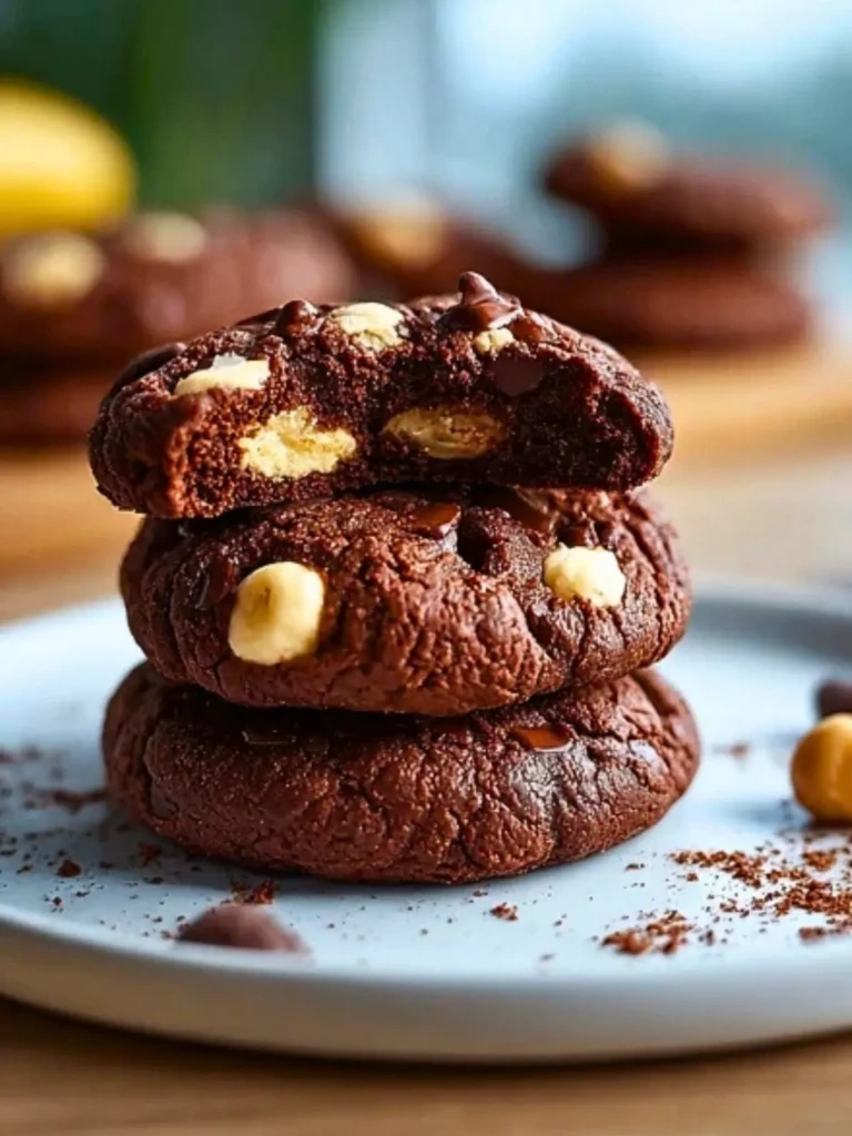 Healthy High Protein Cocoa Chickpea Cookies with Banana (1)