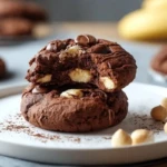 Healthy High Protein Cocoa Chickpea Cookies with Banana