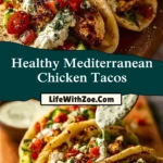 Healthy Mediterranean Chicken Tacos (2)