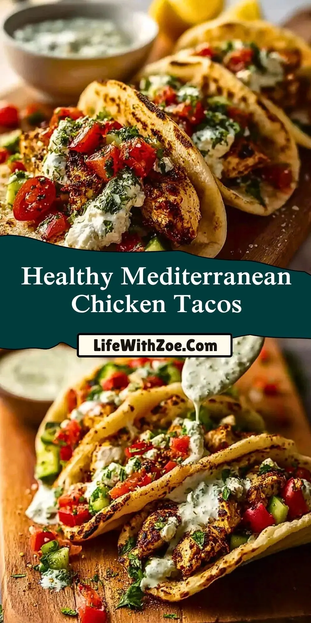 Healthy Mediterranean Chicken Tacos (2)