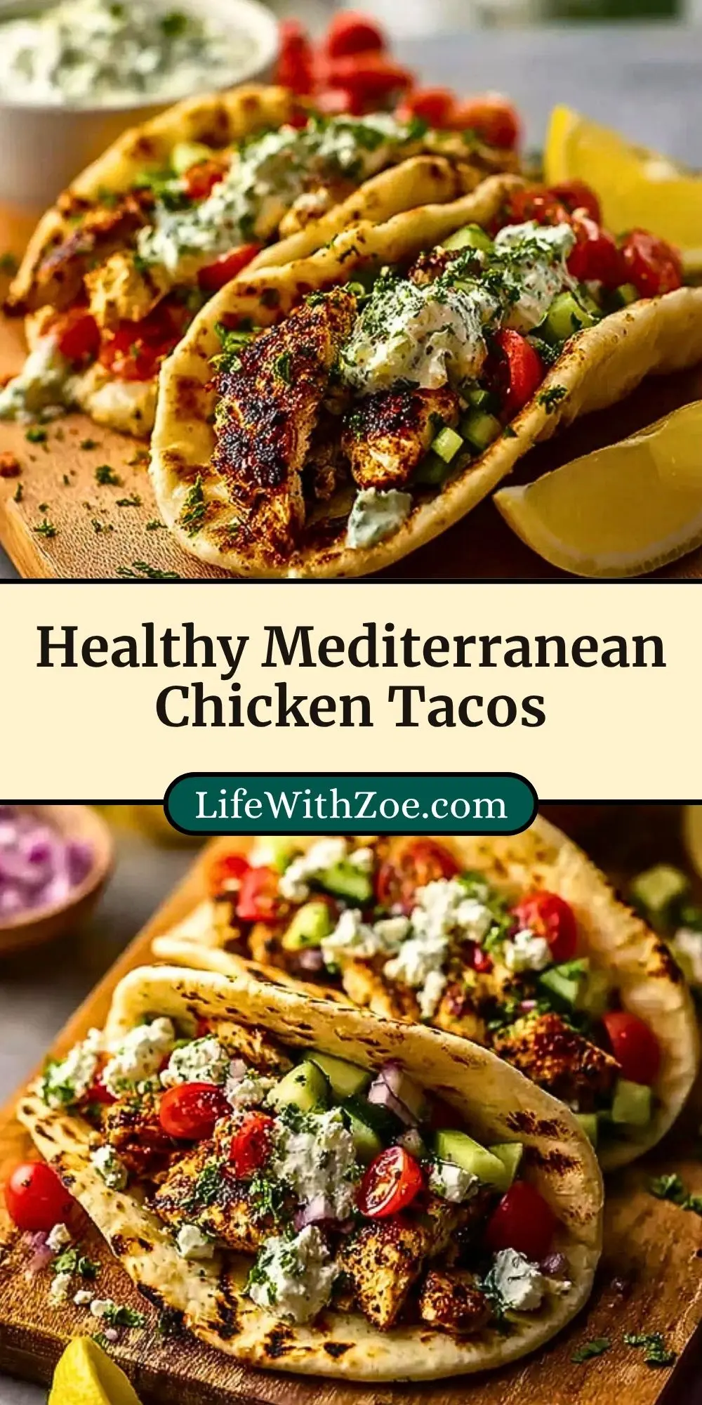 Healthy Mediterranean Chicken Tacos (3)