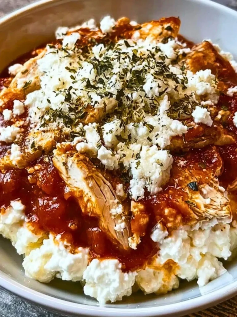 High Protein Chicken Parm Cottage Cheese Bowl (1)