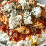 High Protein Chicken Parm Cottage Cheese Bowl