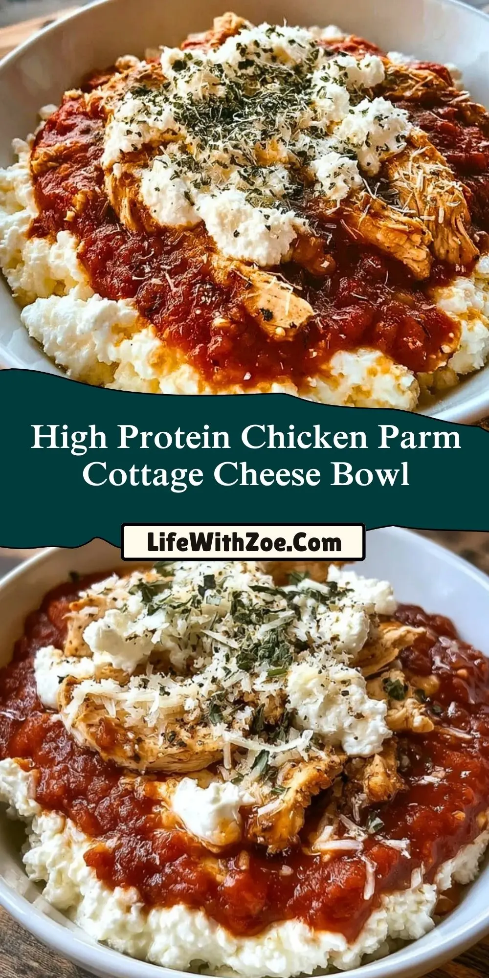 High Protein Chicken Parm Cottage Cheese Bowl (2)