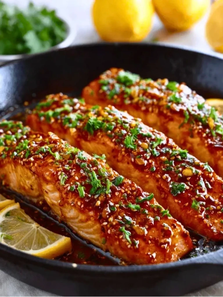 Honey Garlic Glazed Salmon (1)